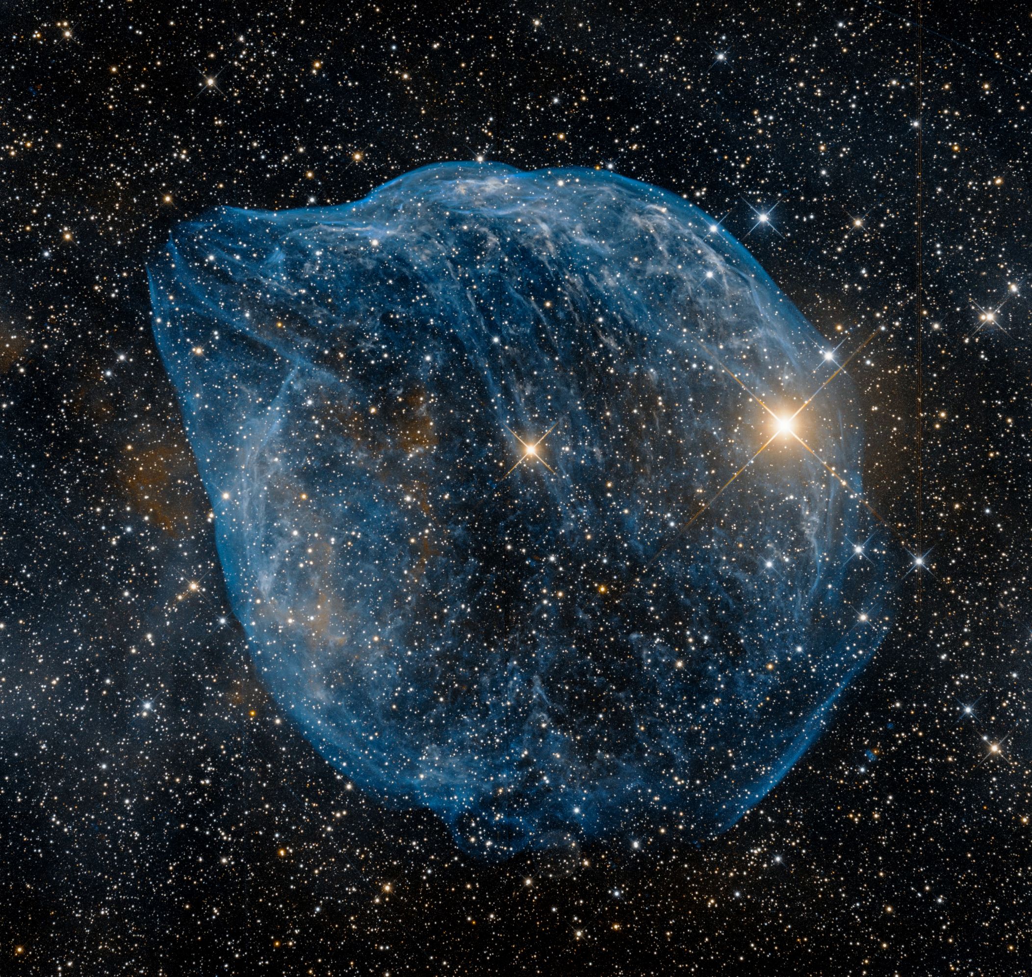 SH2-308 The Dolphin Nebula Wolf Rayet star | Telescope Live
